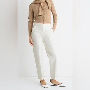 J CREW | 12| MADDIE TROUSER | Soft Wool Blend cotton and viscoses silk pockets